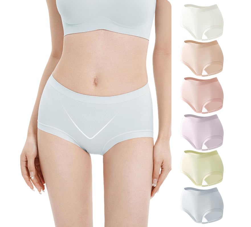 Veimia シームレスアイスシルクショーツ M❣️6枚セット❣️ Amazon.co.jp: [veimia] シームレス ショーツ【6枚セット】レディース